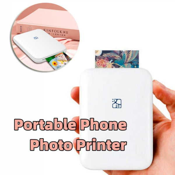 Vintage Style Photo Printer-Portable Full Color Wireless Photo Printer