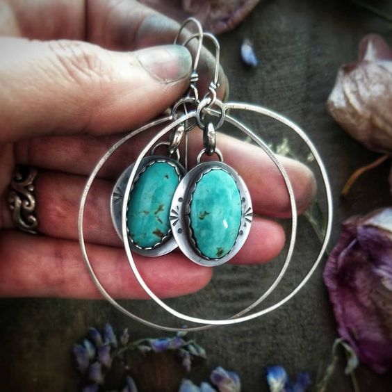 large circle retro fashion earrings for women