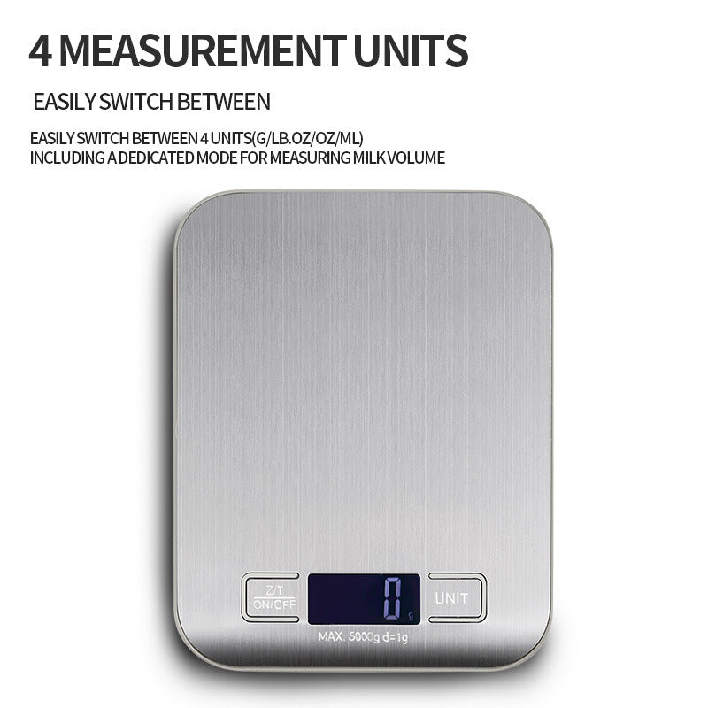 Digital Scale-Waterproof And Moisture-Proof Stainless Steel Electronic Scale One-Click Peeling