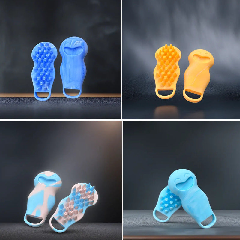 Hair Washing Tool Silicone Cleaning Comb, High Temperature Resistant, Deep Cleaning Massage Comb, Hair Care And Anti-Hair Loss Tool