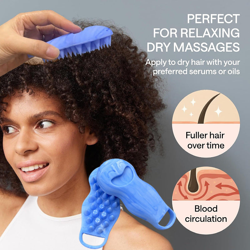 Hair Washing Tool Silicone Cleaning Comb, High Temperature Resistant, Deep Cleaning Massage Comb, Hair Care And Anti-Hair Loss Tool