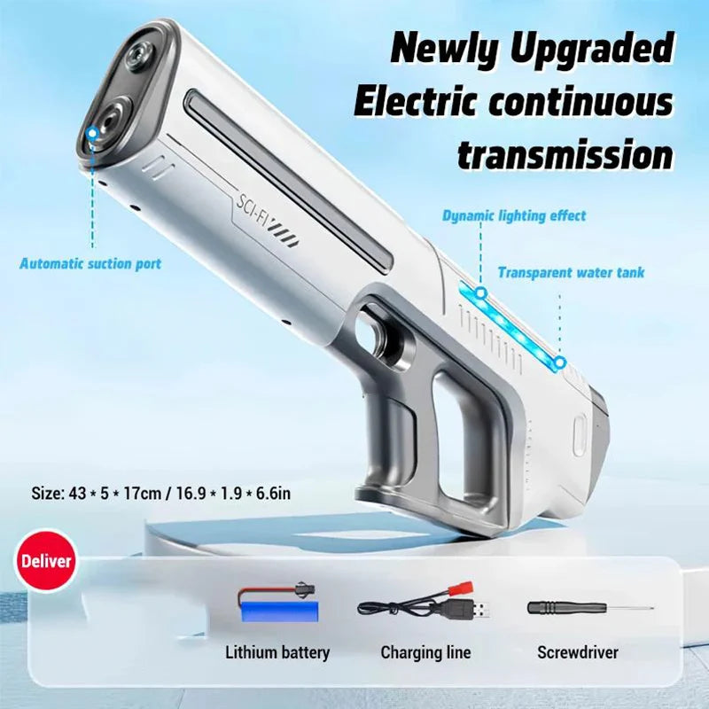 Automatic Electric Water Gun – Powerful Water Blaster for Outdoor Summer Fun
