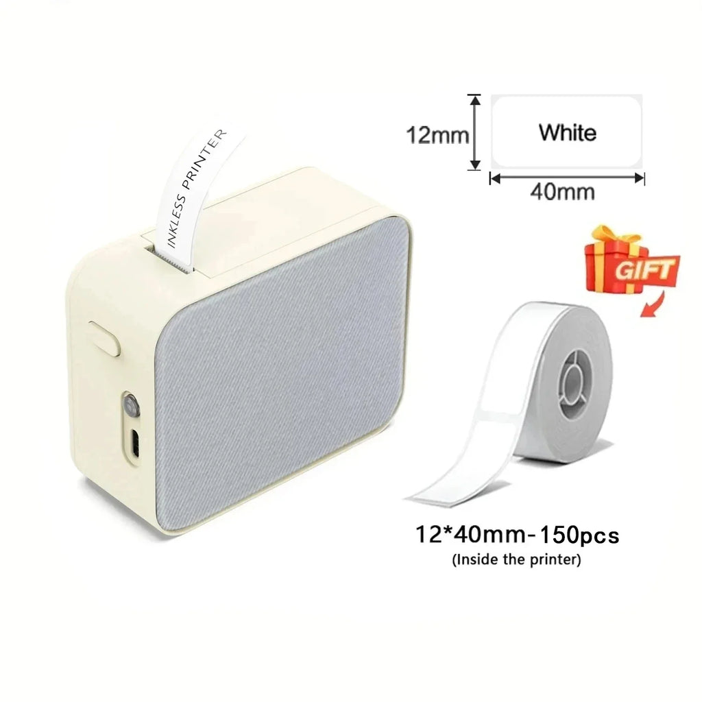 P15 Thermal Label Printer Mini Portable Wireless -compatible Labeling Sticker Machine for Home Office