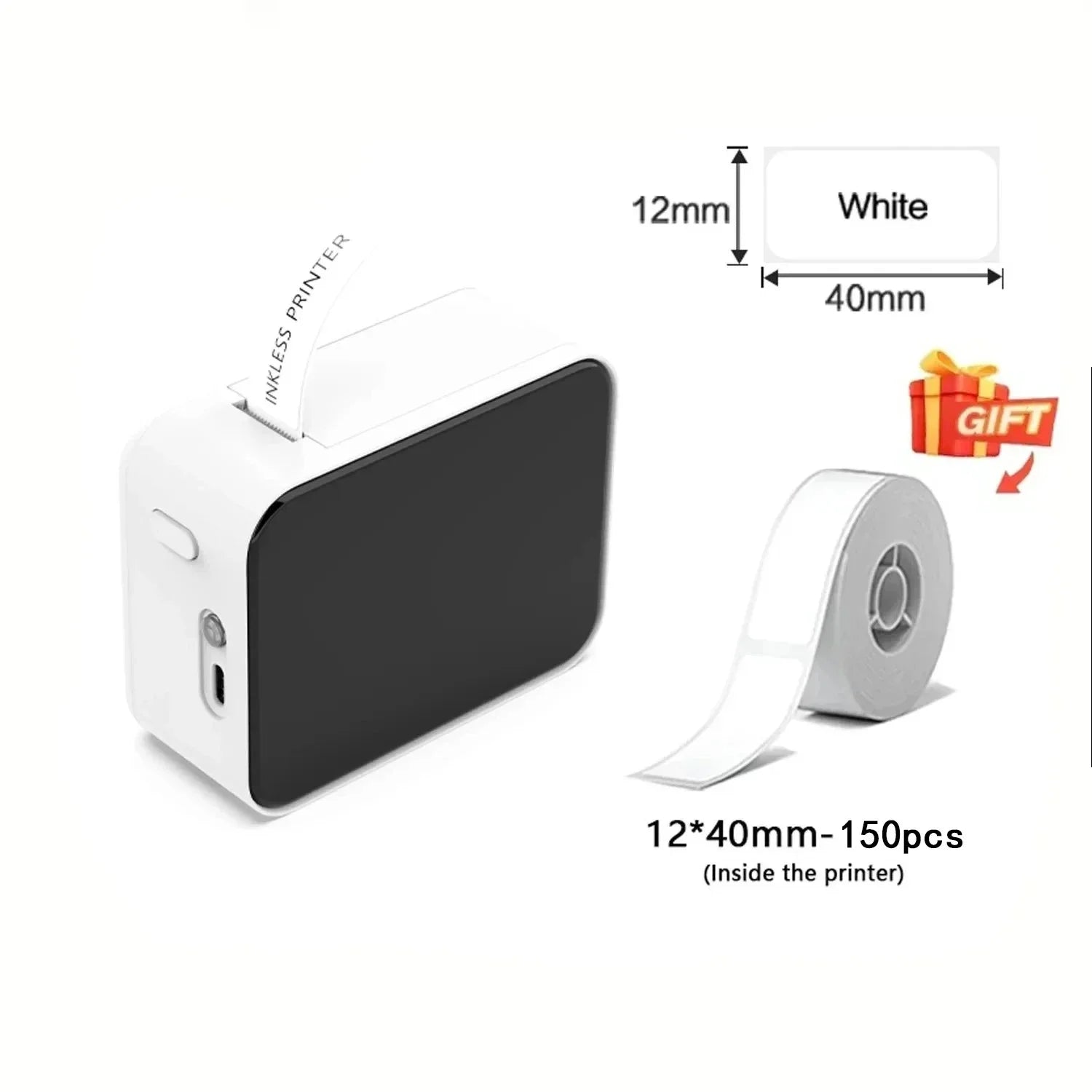 P15 Thermal Label Printer Mini Portable Wireless -compatible Labeling Sticker Machine for Home Office