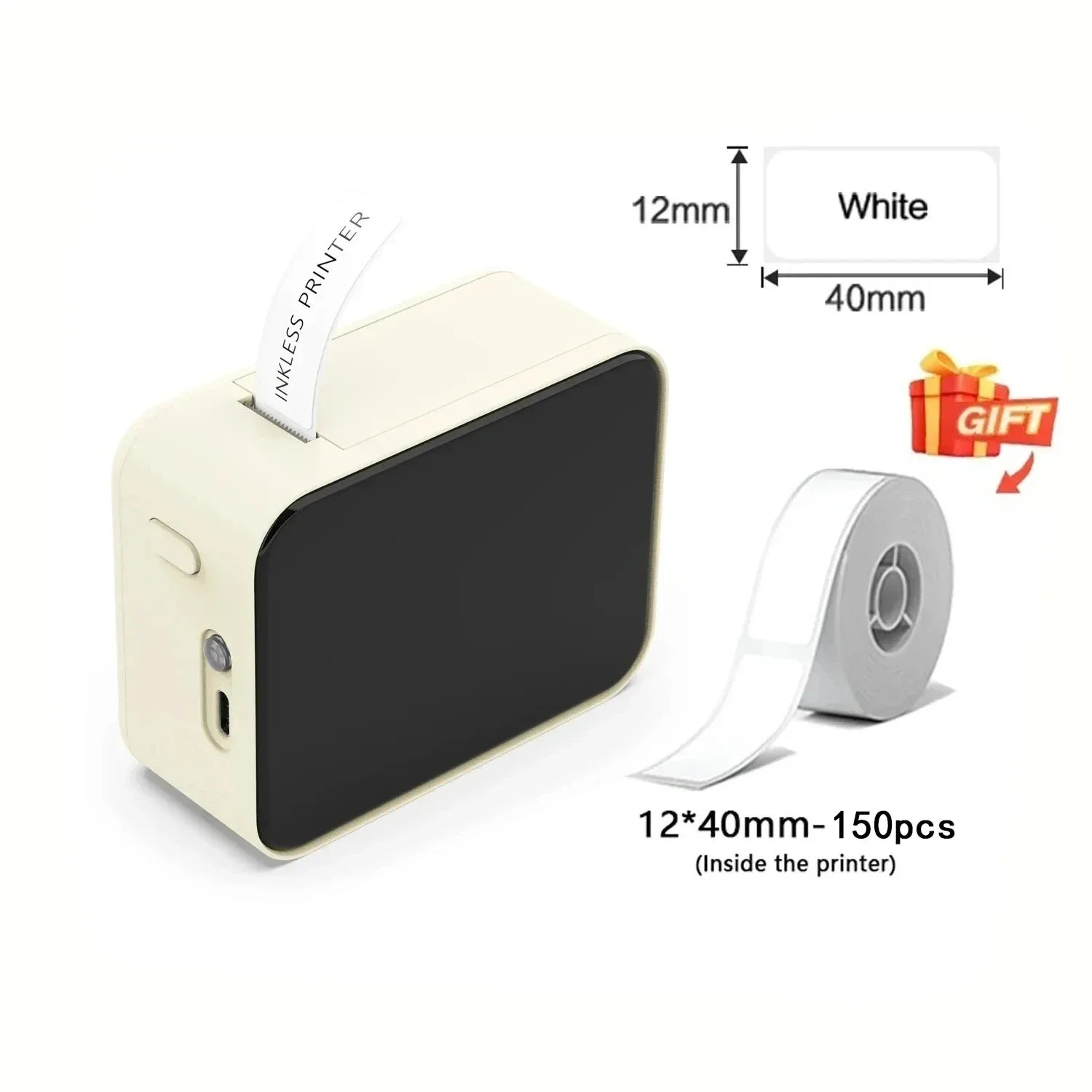 P15 Thermal Label Printer Mini Portable Wireless -compatible Labeling Sticker Machine for Home Office