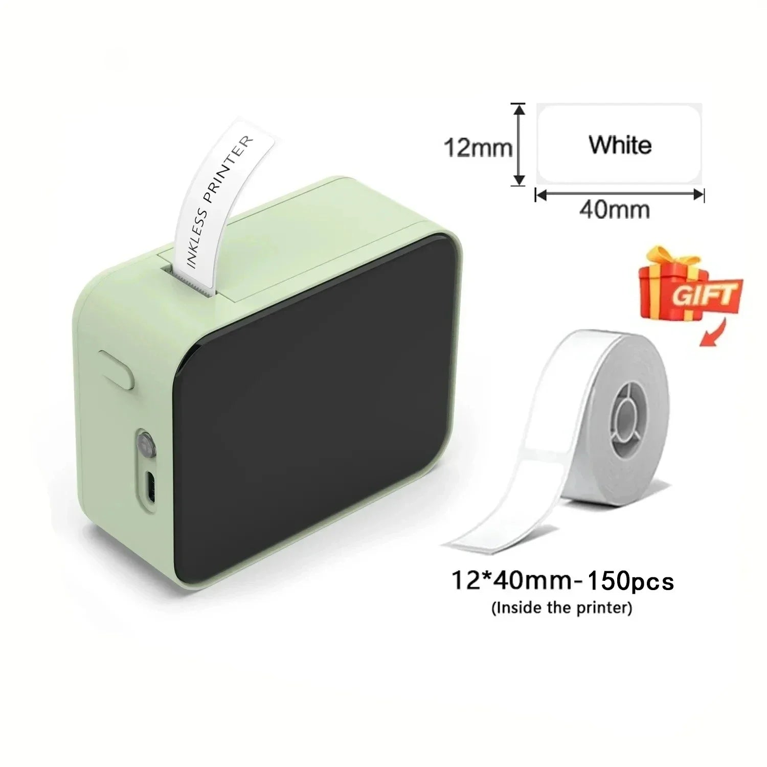 P15 Thermal Label Printer Mini Portable Wireless -compatible Labeling Sticker Machine for Home Office