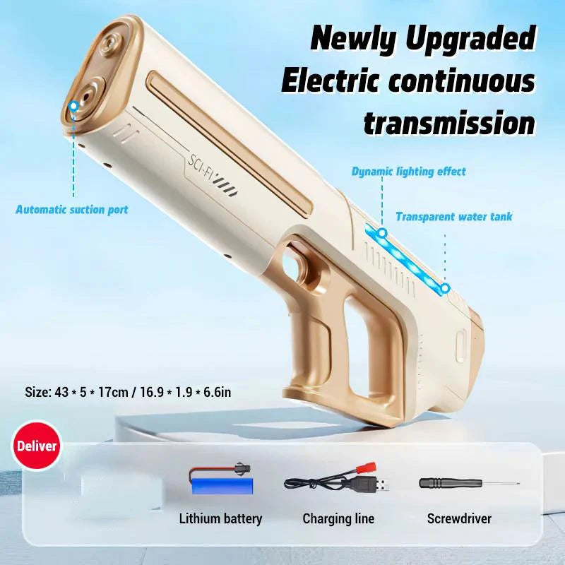 Automatic Electric Water Gun – Powerful Water Blaster for Outdoor Summer Fun