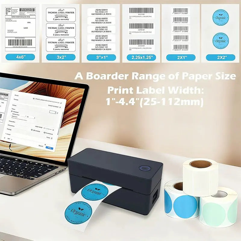 Thermal Shipping Label Printer 4x6 Support Android Mac iPhone Windows,Ebay,Etsy,Shopify,Vinted,Royal Mail - Shipping Label Printer