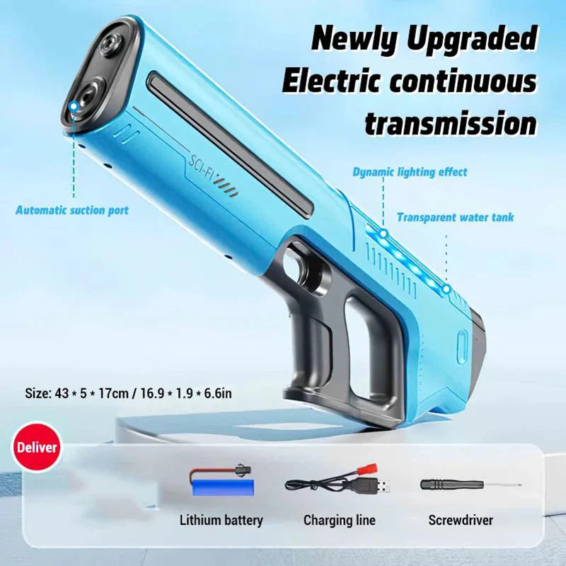 Automatic Electric Water Gun – Powerful Water Blaster for Outdoor Summer Fun