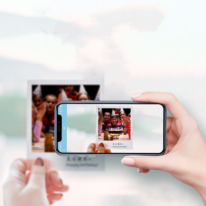 Vintage Style Photo Printer-Portable Full Color Wireless Photo Printer