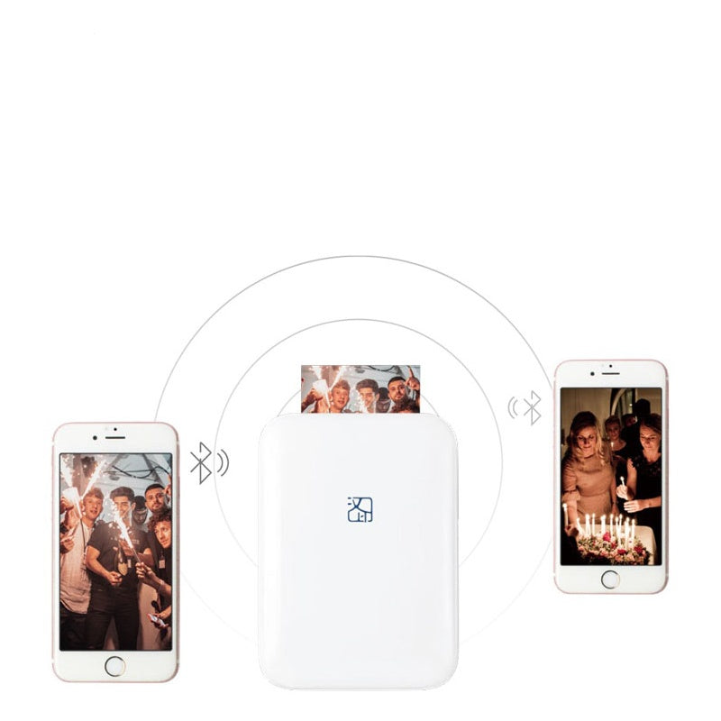 Vintage Style Photo Printer-Portable Full Color Wireless Photo Printer